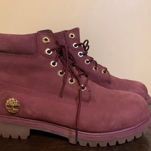 Maroon Timberlands